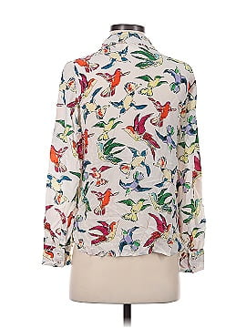 Maeve by Anthropologie 3/4 Sleeve Silk Top (view 2)