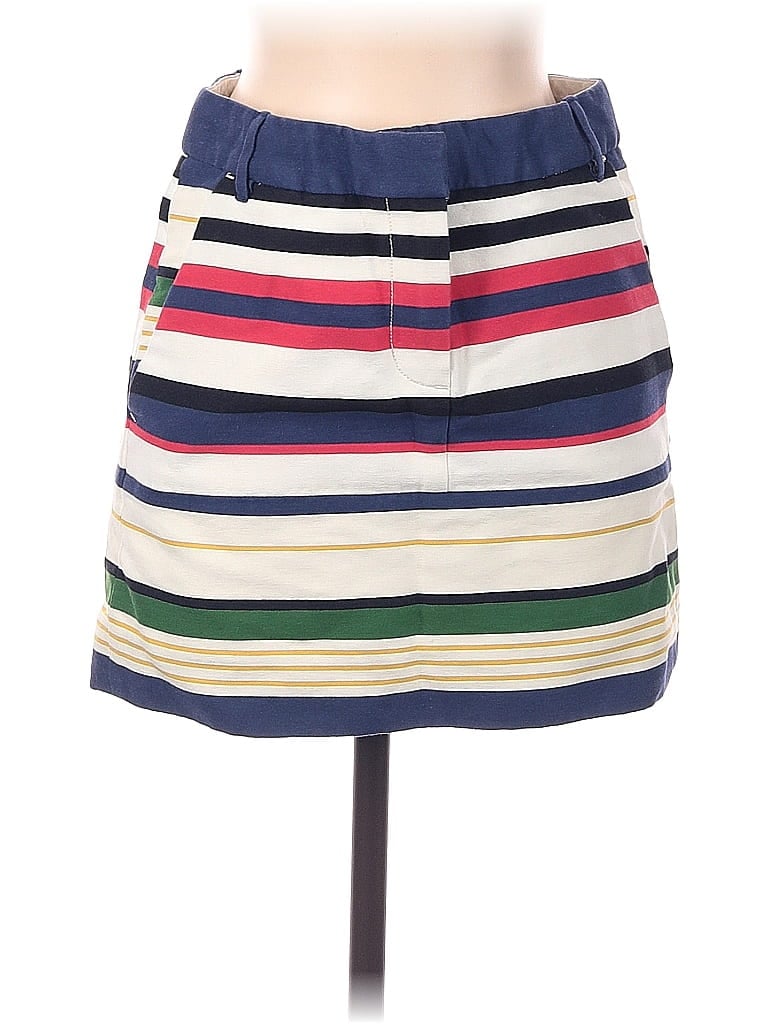 J.Crew Stripes Blue Formal Skirt Size 00 - photo 1