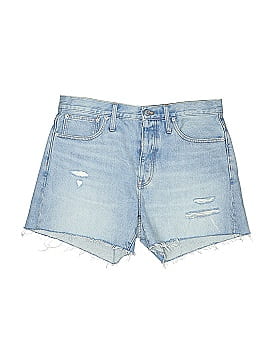 Madewell Relaxed Mid-Length Denim Shorts in Selton Wash: Ripped Edition (view 1)