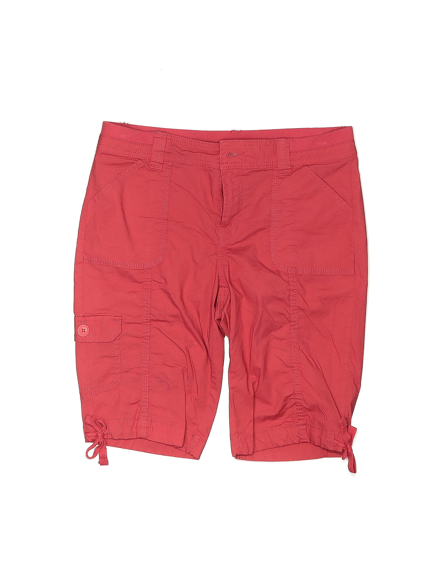 St. John's Bay Red Cargo Shorts Size 4 - 52% off | ThredUp