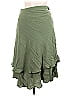 FOR DAYS 100% Viscose Solid Green Casual Skirt Size L - photo 1