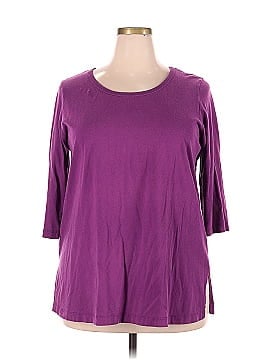 Woman Within 3/4 Sleeve Henley (view 1)