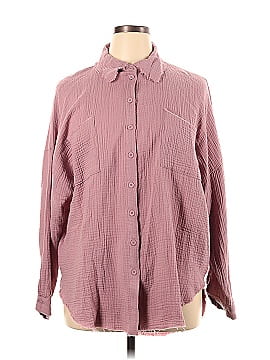 Zenana Long Sleeve Button-Down Shirt (view 1)