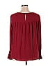 Ann Taylor LOFT 100% Polyester Burgundy Long Sleeve Blouse Size XL - photo 2
