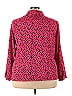 Notations Hearts Stars Polka Dots Animal Print Pink Long Sleeve Blouse Size 3X (Plus) - photo 2