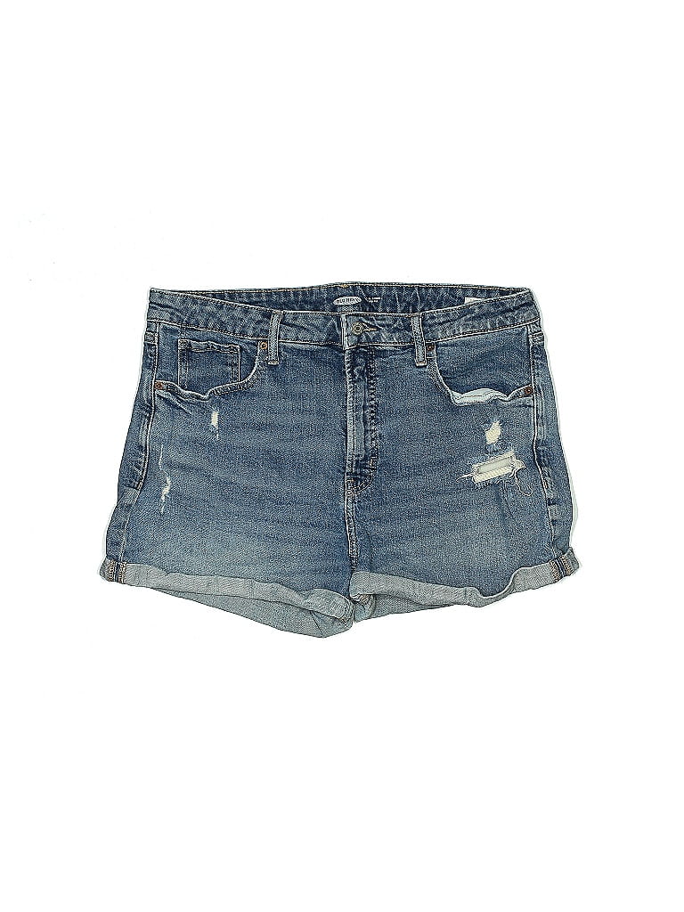 Old Navy Blue Denim Shorts Size 16 - photo 1