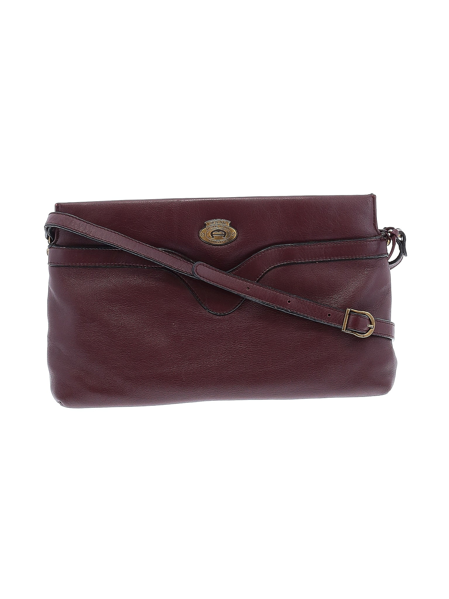 Etienne Aigner 100% Leather Burgundy Leather Crossbody Bag One Size ...