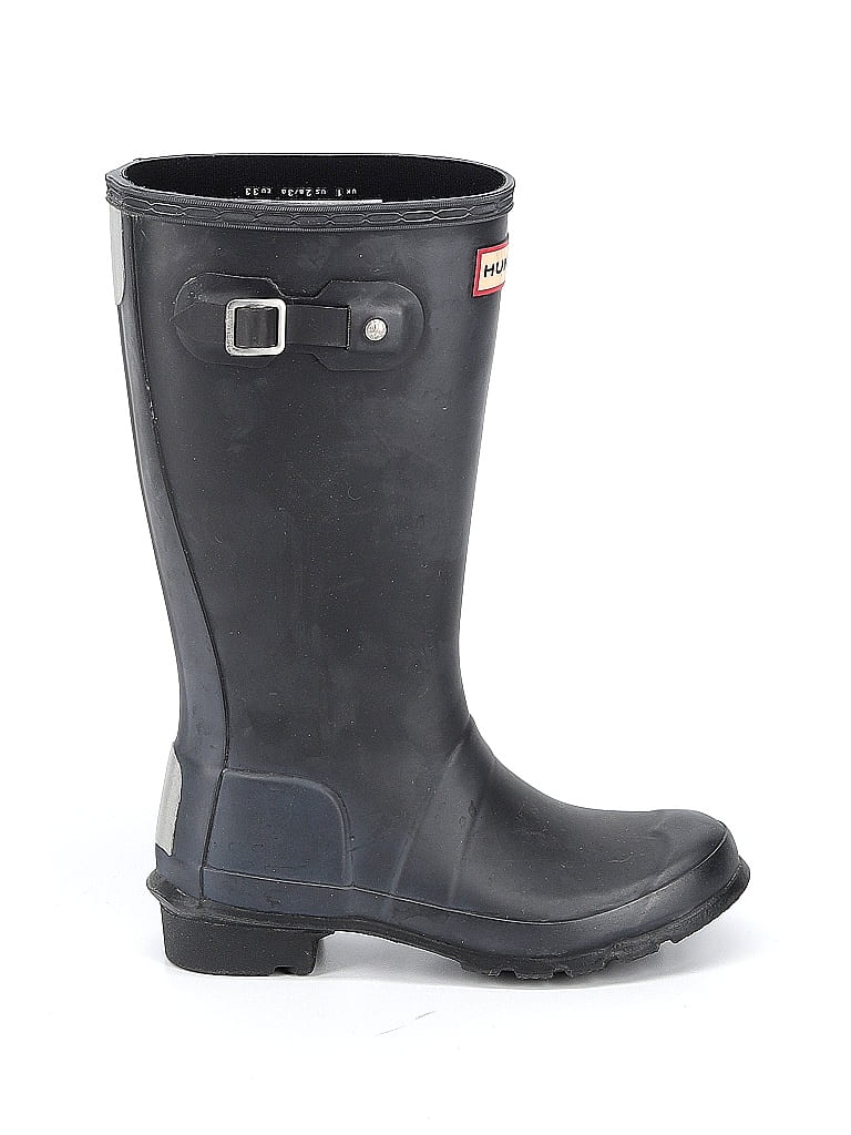 Hunter Gray Rain Boots Size 3 - photo 1