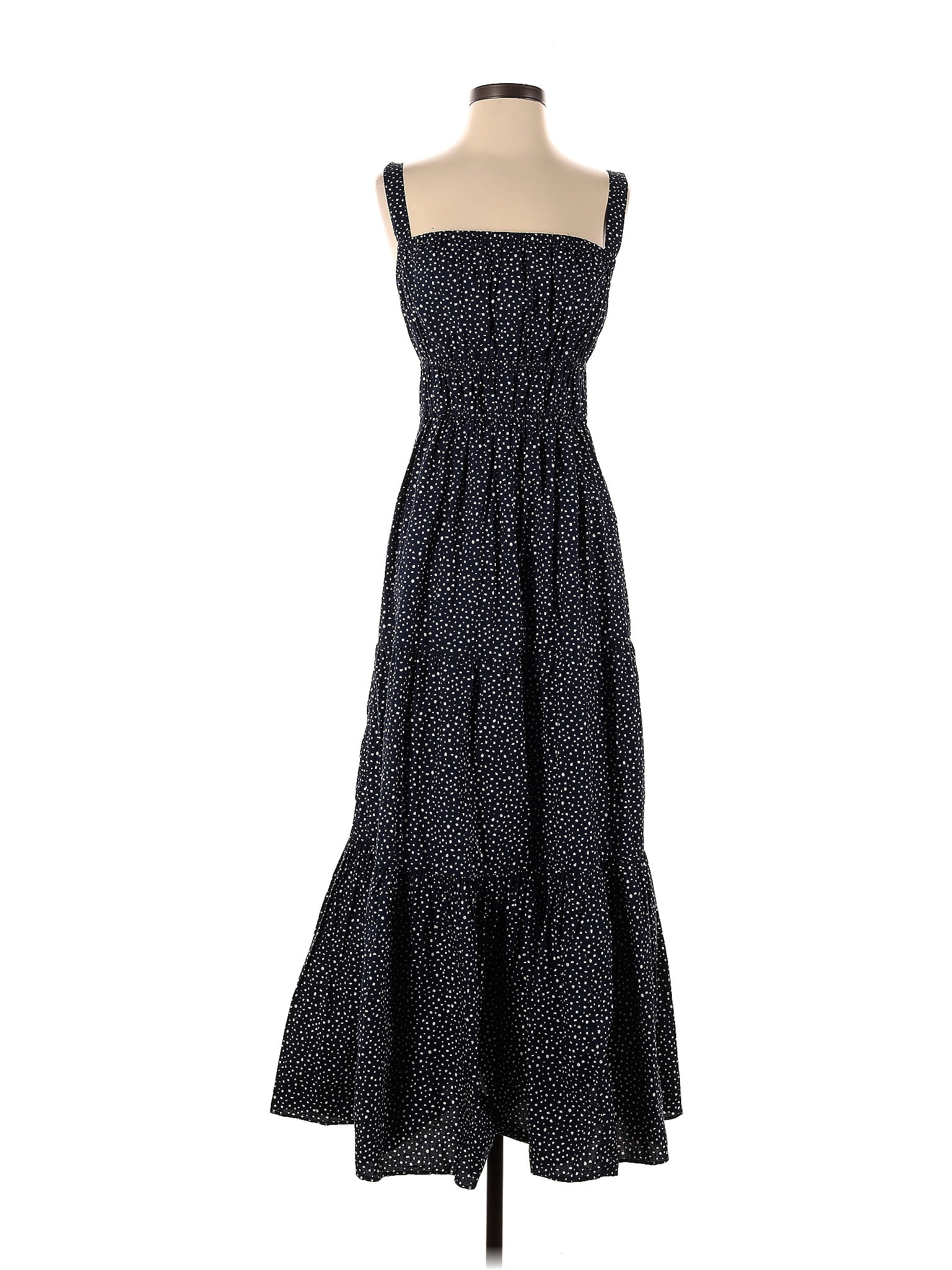 J.Crew 100% Cotton Polka Dots Blue Casual Dress Size S - 70% off | ThredUp