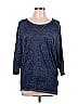 0+0 exclusively for Stitch Fix Blue 3/4 Sleeve Henley Size L - photo 1
