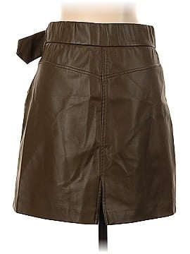 Zara Faux Leather Skirt (view 2)