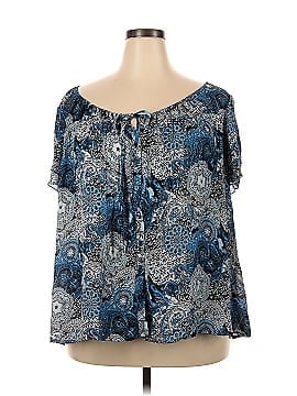 Signature by Larry Levine Short Sleeve Blouse (view 1)