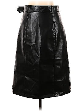 MOTF Faux Leather Skirt (view 2)