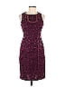 Sue Wong 100% Nylon Jacquard Brocade Burgundy Casual Dress Size 8 - photo 1