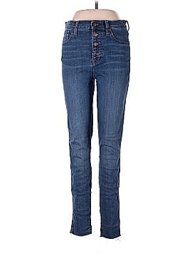 Madewell Tall 10" High-Rise Skinny Jeans in Brinville Wash: Button-Front TENCEL&trade; Denim Edition (view 1)