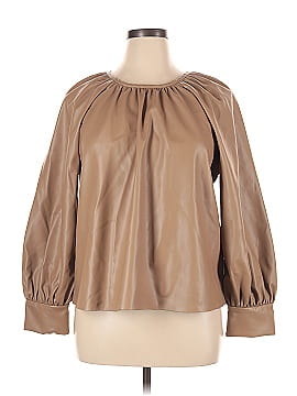 Zara Faux Leather Top (view 1)