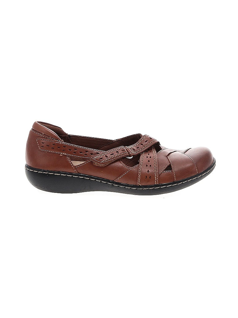 clarks brown flats