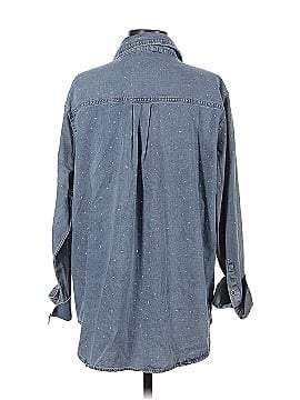 Blue B Long Sleeve Button-Down Shirt (view 2)