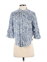 Pilcro By Anthropologie 3/4 Sleeve Button Down Shirt