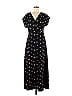 J.Crew Mercantile Floral Motif Hearts Polka Dots Black Casual Dress Size 6 - photo 1