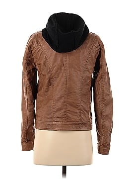 Sky and Sparrow Faux Leather Jacket (view 2)