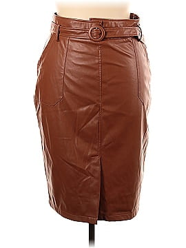 Belle Poque Faux Leather Skirt (view 1)