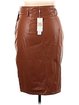 Belle Poque Faux Leather Skirt (view 2)