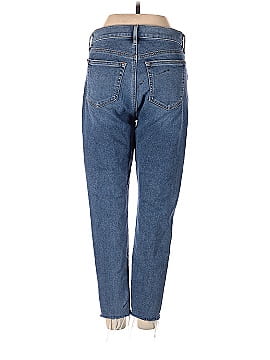 Ann Taylor LOFT Petite Fresh Cut High Rise Skinny Jeans in Dark Indigo Wash (view 2)