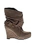 Lavender Label by Vera Wang 100% Leather Brown Boots Size 6 1/2 - photo 1
