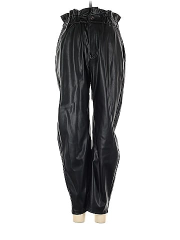 Zara Faux Leather Pants (view 1)