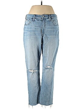 Madewell The High-Rise Slim Boyjean in Prentice Wash: Ripped Edition (view 1)