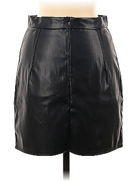 Shein Faux Leather Skirt (view 2)