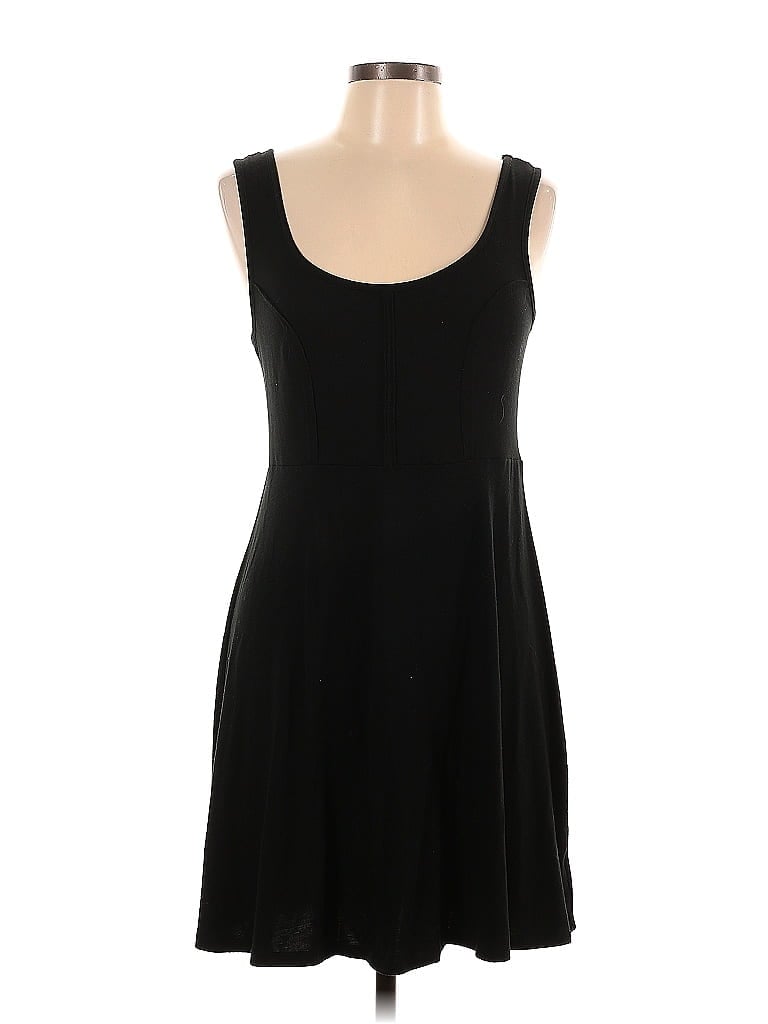 Xhilaration Solid Black Cocktail Dress Size L - photo 1