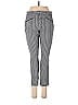 Gap Houndstooth Jacquard Checkered-gingham Grid Plaid Tweed Gray Khakis Size 8 - photo 1