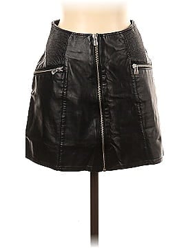 Pull&Bear Faux Leather Skirt (view 1)