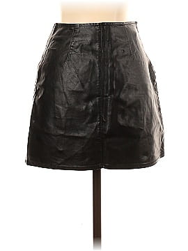 Pull&Bear Faux Leather Skirt (view 2)