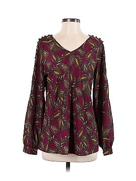 Belle Gray by Lisa Rinna Long Sleeve Blouse (view 1)