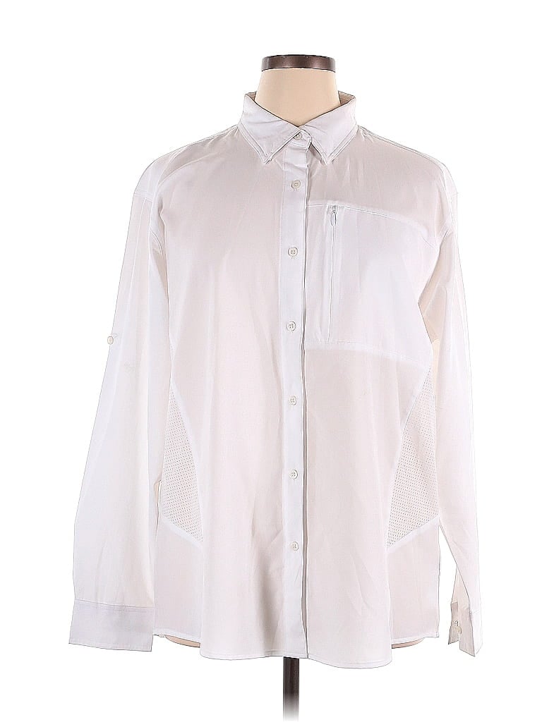 Assorted Brands 100% Polyester White Long Sleeve Blouse Size XXL - photo 1