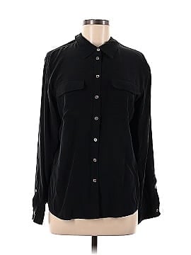 TWO by Vince Camuto Long Sleeve Silk Top (view 1)