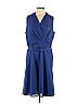 Evan Picone 100% Polyester Blue Casual Dress Size 16 - photo 1