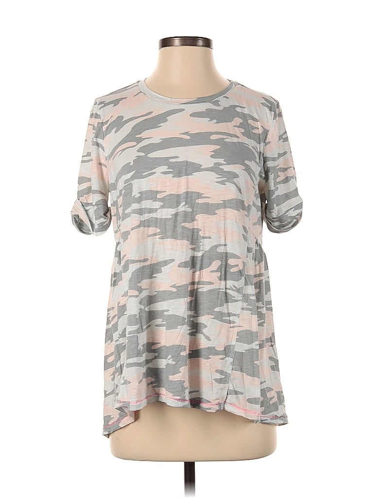 Pre-owned Gibson Short Sleeve Henley Shirt In Gray