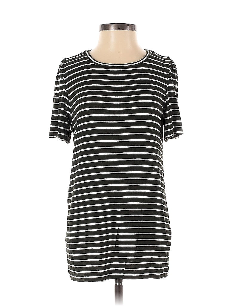 Pre-owned Ann Taylor Loft Short Sleeve T-shirt In Black