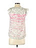 Elle 100% Polyester Silver Sleeveless Blouse Size XS - photo 2