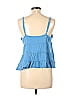 American Eagle Outfitters 100% Cotton Blue Sleeveless Blouse Size L - photo 2