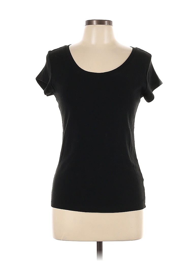Cynthia Rowley TJX Black Short Sleeve Top Size L - photo 1