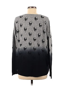 Skull Cashmere Wool Pullover Sweater (view 2)