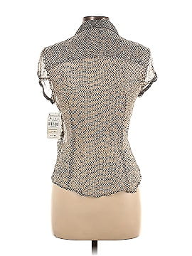 Zara Basic Short Sleeve Silk Top (view 2)