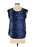 W118 by Walter Baker 100% Polyester Blue Sleeveless Blouse Size S - photo 1