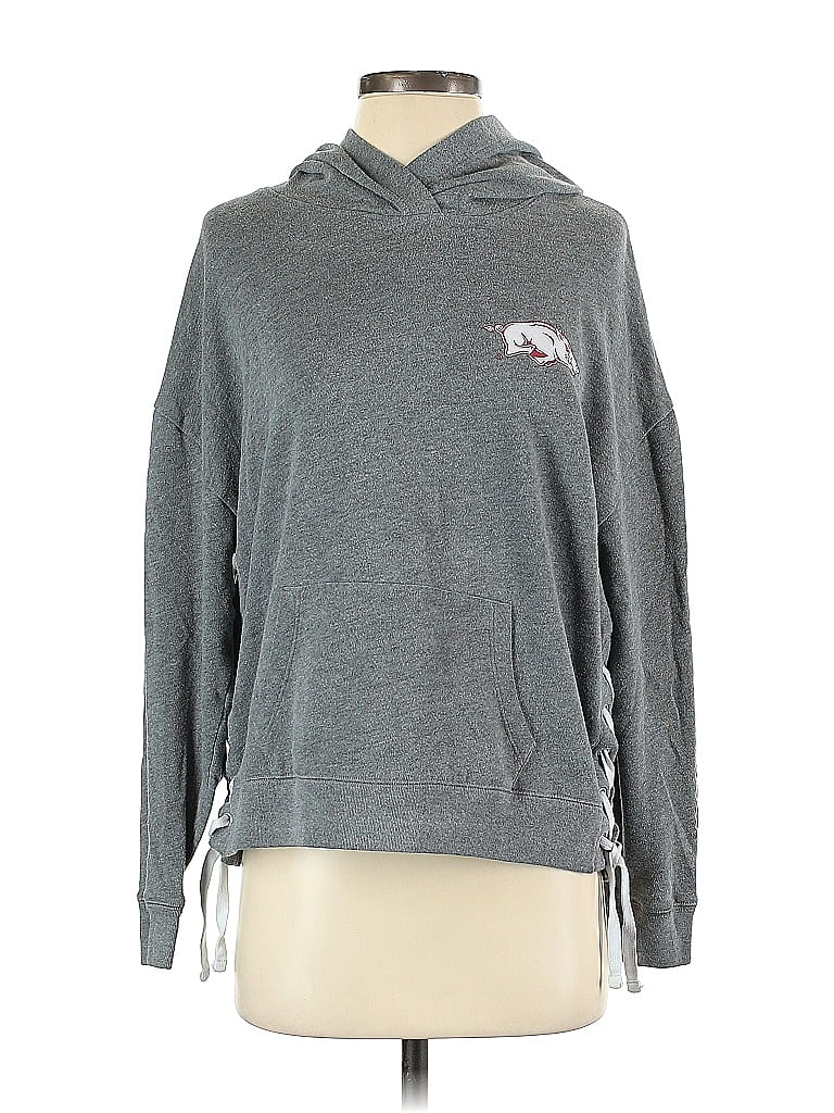 Victoria's Secret Pink Gray Pullover Hoodie Size S - photo 1