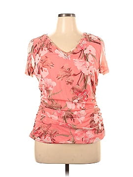 INC International Concepts Short Sleeve Blouse (view 1)